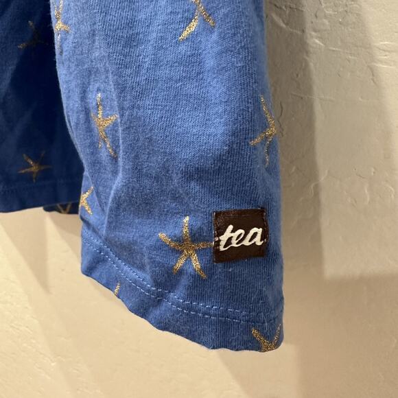 Tea Collection Blue Sparkle Stars Ruffle Tank Dress - Picture 7 of 8